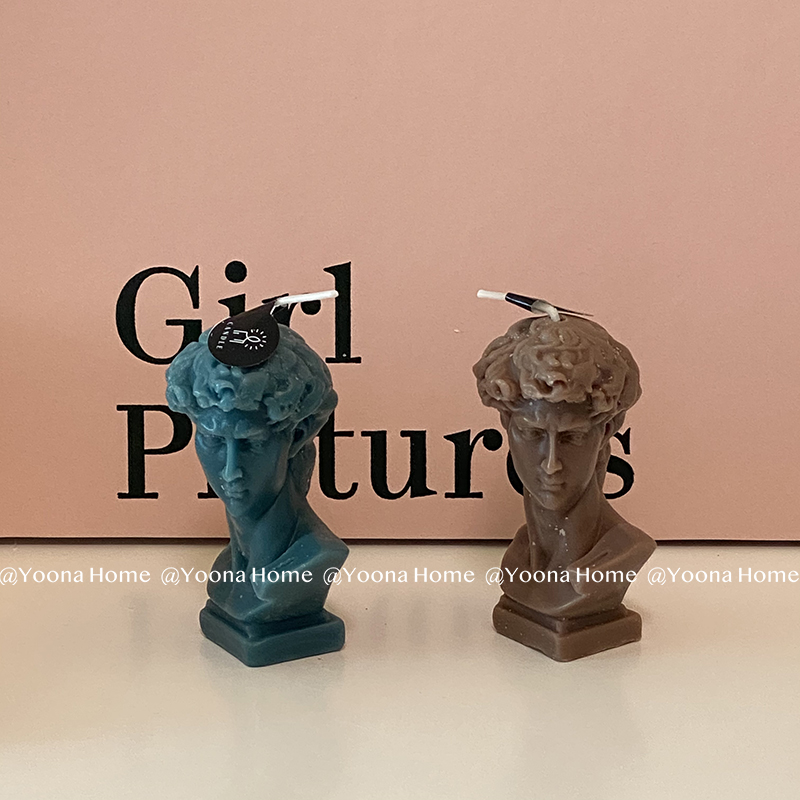 大卫香薰蜡烛yoonahome大卫蜡烛拍场景装饰香薰拍摄摆拍道具生日礼盒