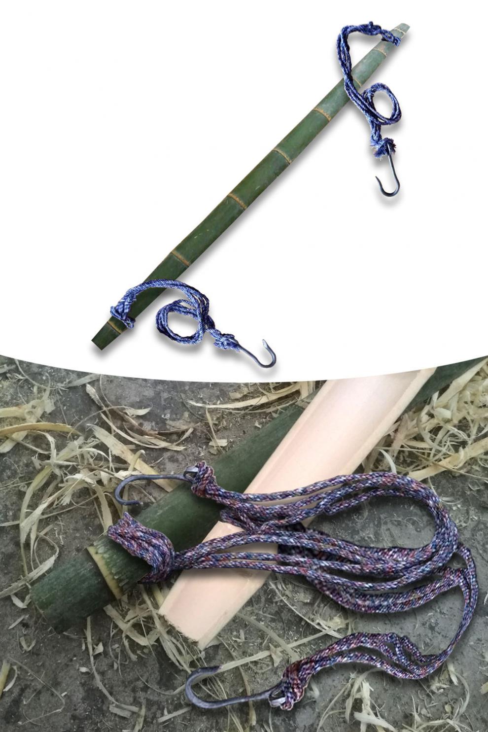 老楠竹扁担手工削毛竹扁担挑水挑子挑土重物扁担舞蹈道具铁钩带绳