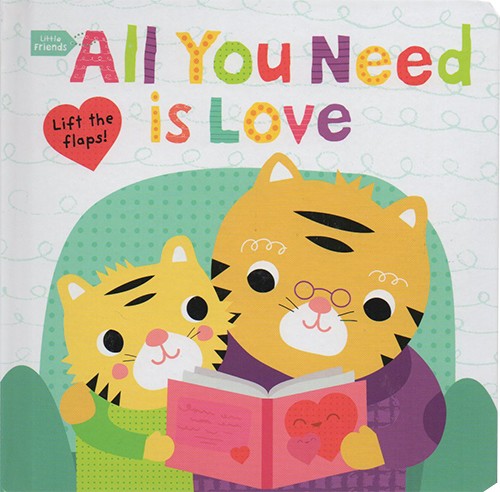 《英文原版 little friends:all you need is love 纸板翻翻书 儿童