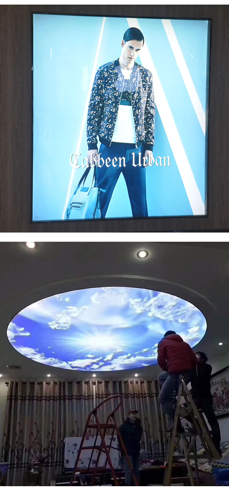 卡槽h码边条嵌入式无框铝合金框架软膜卡布灯箱卡条h龙骨型材h码标准