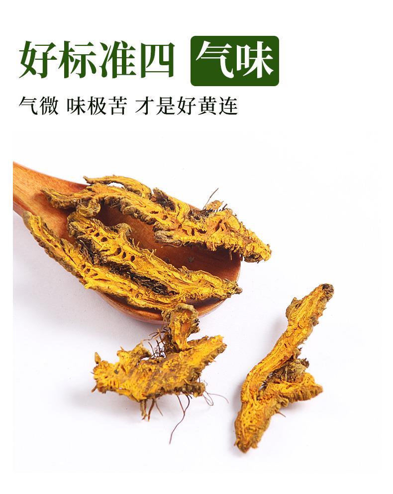 【官方旗舰】黄连中药材特级鸡爪黄连茶泡水黄莲可打黄连粉超细黄连根