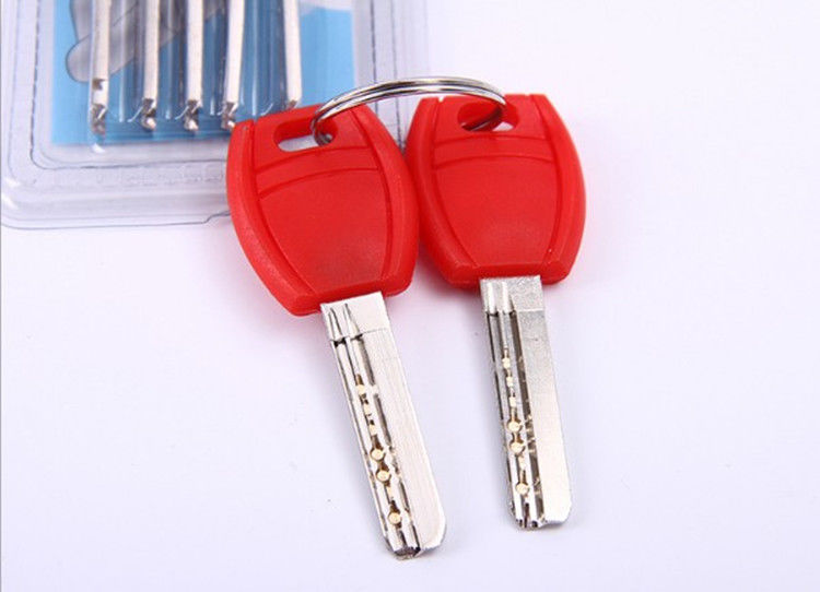 ouio全铜防盗门锁芯锁具纯铜abc锁芯中心偏心防火门防盗锁芯7把钥匙70