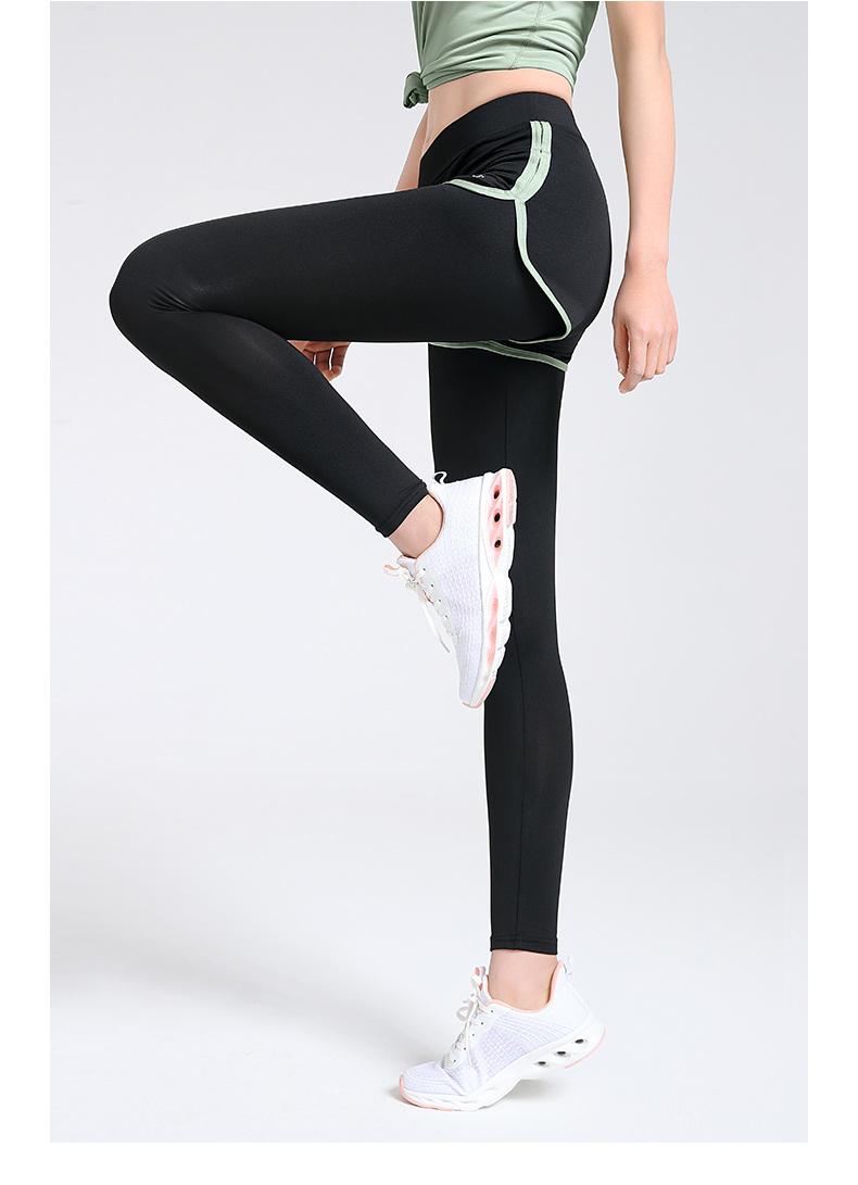 骆驼camel瑜伽裤女夏季薄款健身裤提臀跑步裤高腰运动裤弹力紧身裤