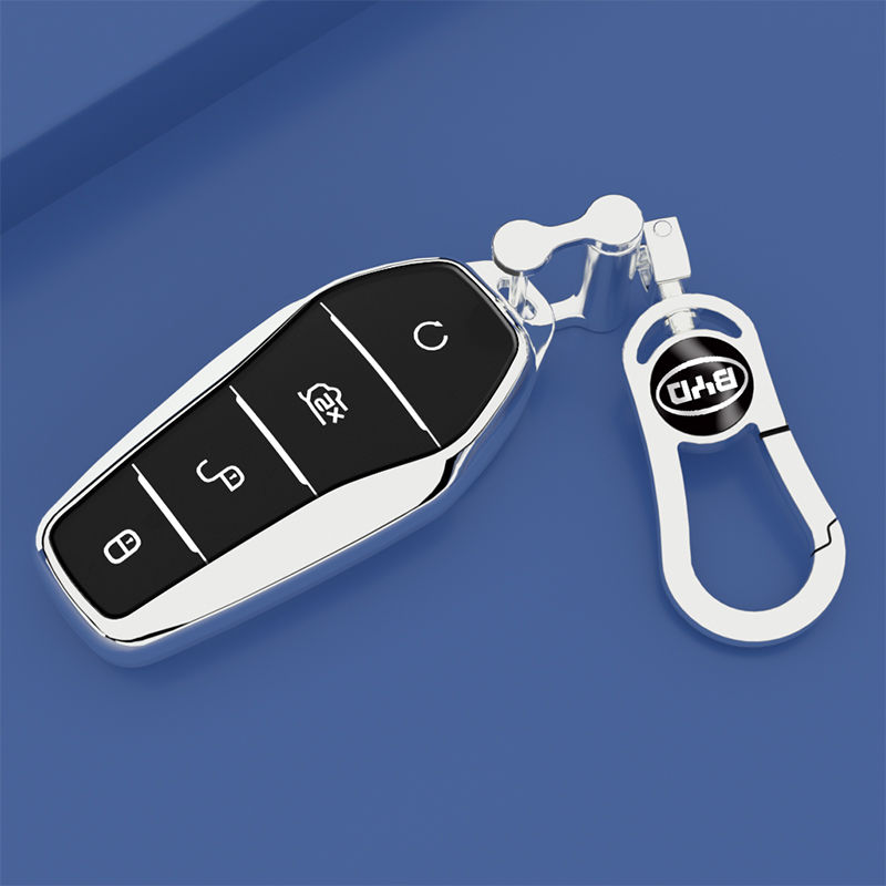 宅趣(zaiqu)适用比亚迪秦plusdmi钥匙套男2021款比亚迪海豚钥匙套女