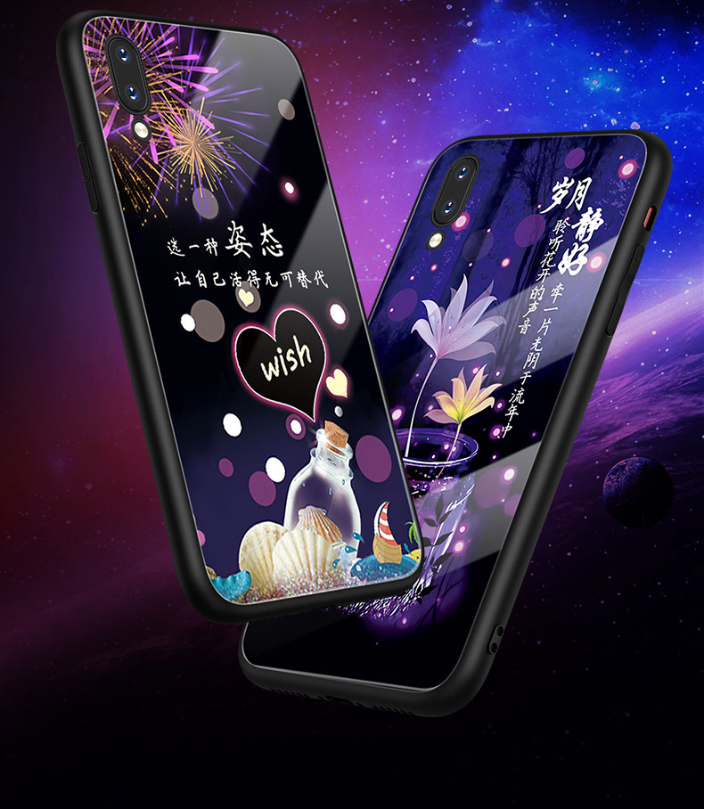 馨妍适用于vivox21s手机壳vivex21s加钢化膜viv0x21s玻璃壳v1814t简约