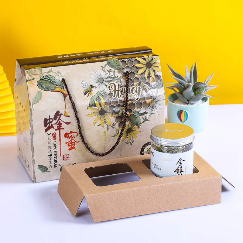 蜂蜜包装盒子礼盒包装纸箱高档蜂蜜礼品盒两瓶装端午送礼高档礼盒送