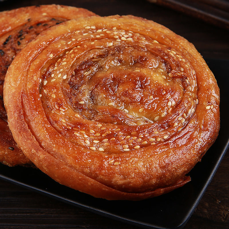 四川军屯锅盔五香烧饼千层香酥脆馅饼炉烤早餐饼成都小吃加热即食 16