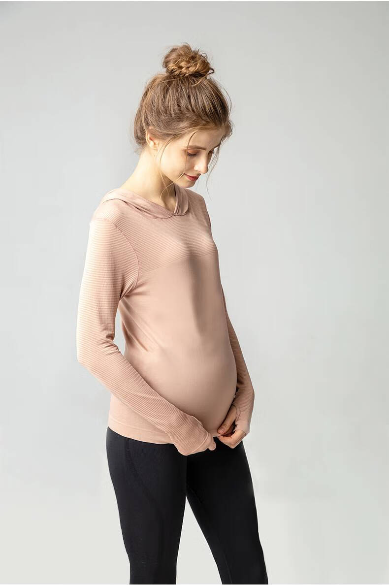 孕妇瑜伽服秋冬新款长袖上衣薄款孕妇瑜伽服健身服瑜伽服上衣女运动服