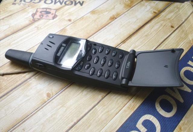 适用爱立信t28s t28sc手机经典老款收藏怀旧下翻盖原装 黑灰色(主机 2