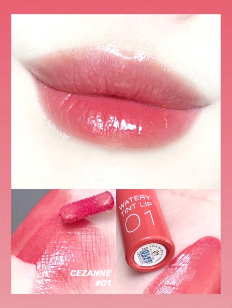 cezanne倩丽唇釉春水润清透唇彩显色03肉桂奶茶新品02限购一支