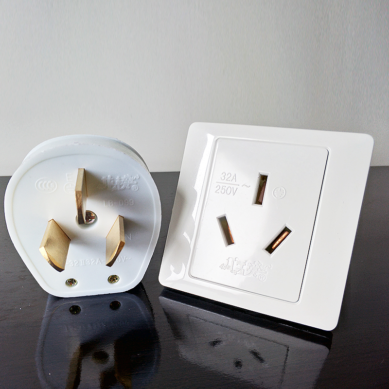 32a安三孔插座三脚插头86型空调插座热水器大功率墙壁插座25032a插座