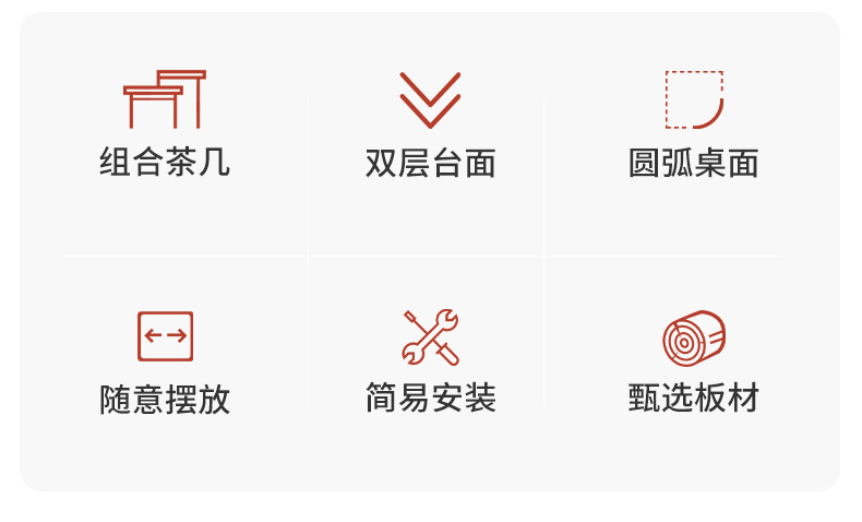 楚盼 小茶几简约现代创意小户型客厅迷你圆形桌子卧室家用网红茶几