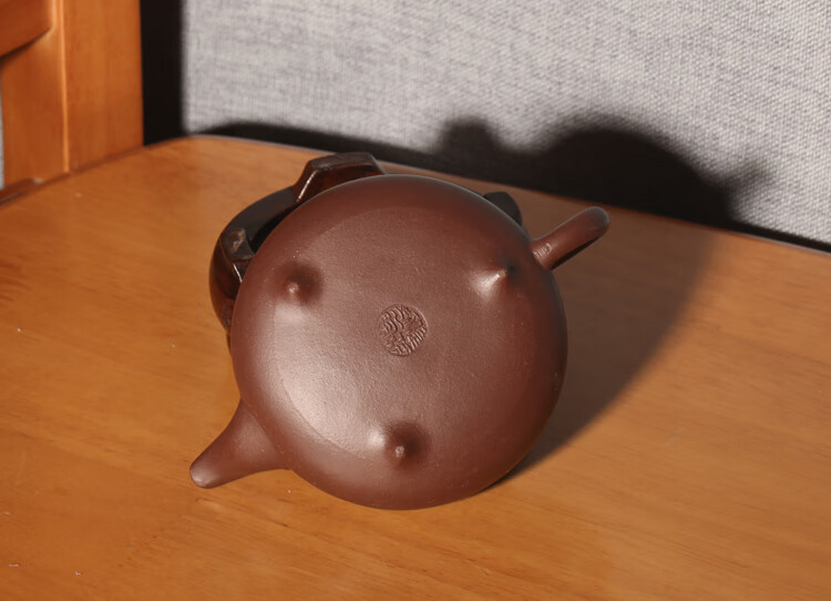 皖宣陶艺 宜兴紫砂茶壶名家卢伟萍手工制汉棠石瓢壶原矿紫泥功夫茶具