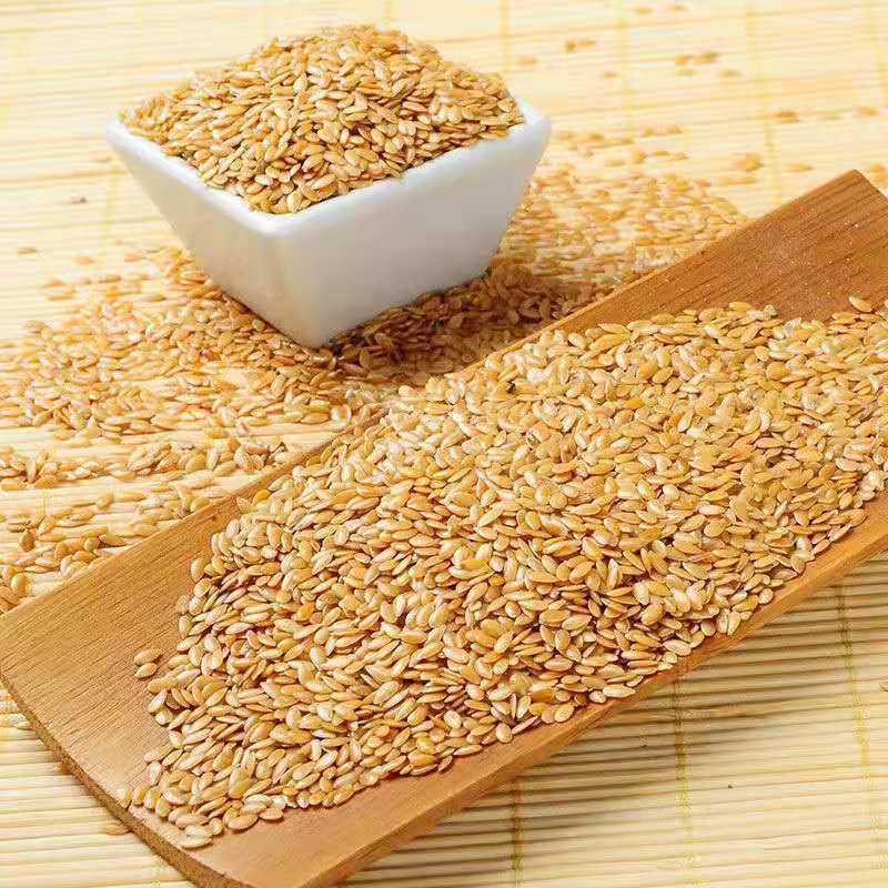 【精选内蒙黄金亚麻籽】 熟亚麻籽 生熟亚麻子可选磨粉 生【亚麻籽】 