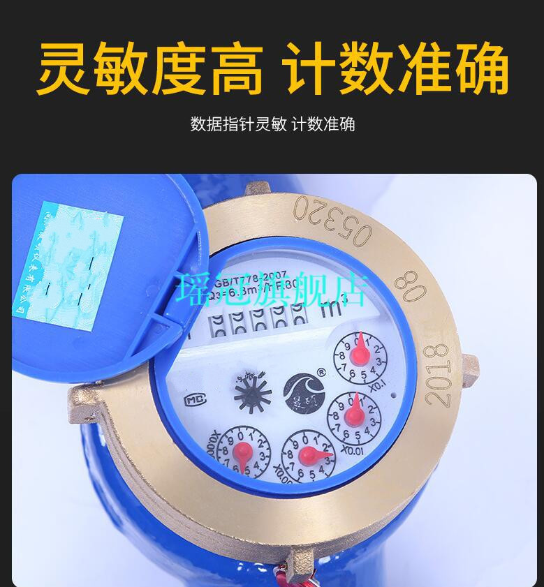 铸铁旋翼式螺翼式法兰水表可拆式湿式干式冷水表dn506580100厂标dn502