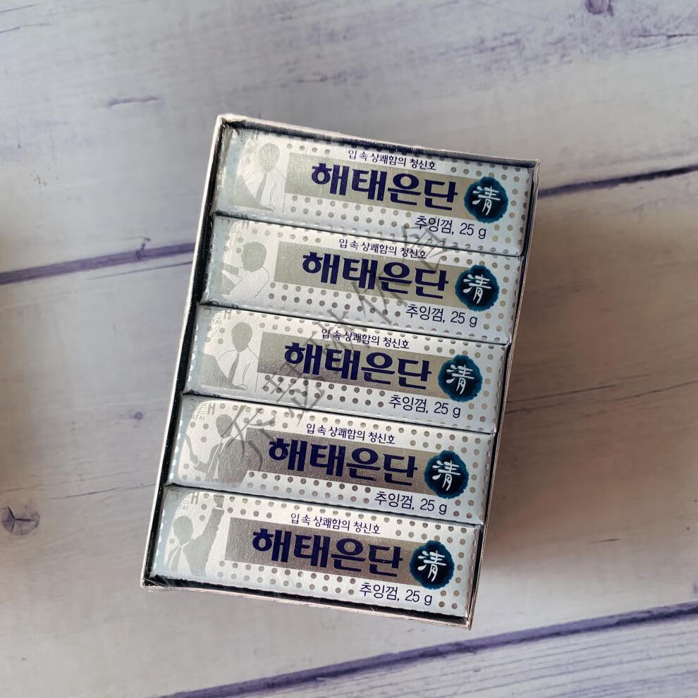 韩国lotte大泡泡水果口香糖条装木糖醇薄荷咖啡乐天水果口香糖6条随机