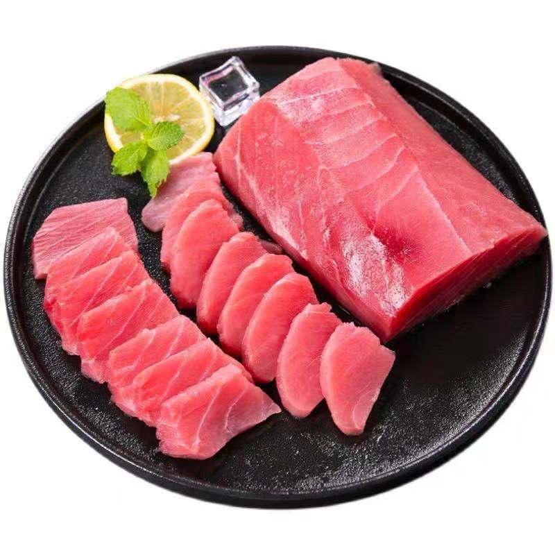 金枪鱼肉无刺无骨海鲜刺身解冻即食火锅香煎生吃高品质金枪2斤大块