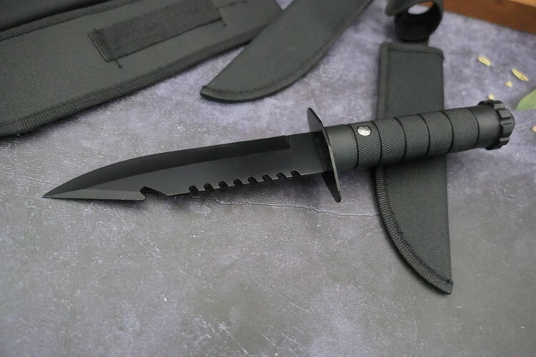 m9短刀匕手 阳江刀具户外便携刀具高硬度野外随身刀多功能刀套装防身