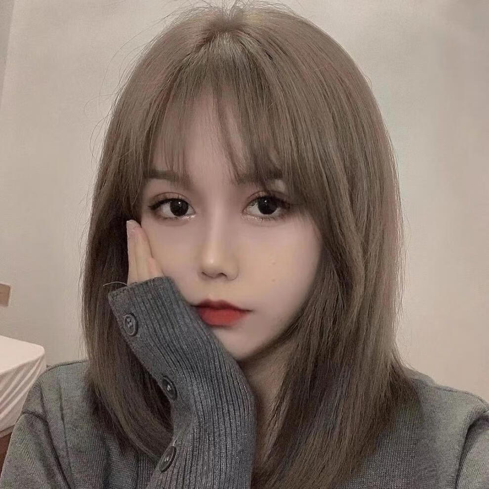 网红显白流行色奶茶灰时尚流行自己染 亚麻灰(头发必须是7度的选)