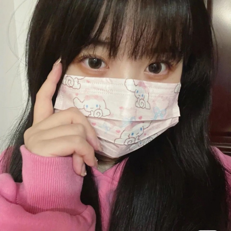 嗮口罩夏季ins卡通玉桂狗口罩小红书同款可爱少女心成人口罩 头像