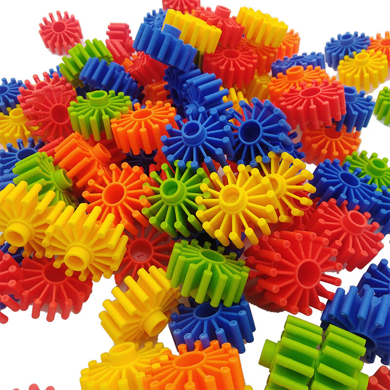 乐高幼儿园桌面玩具圆形齿轮积木拼插拼装早教积木百变积木儿童礼物