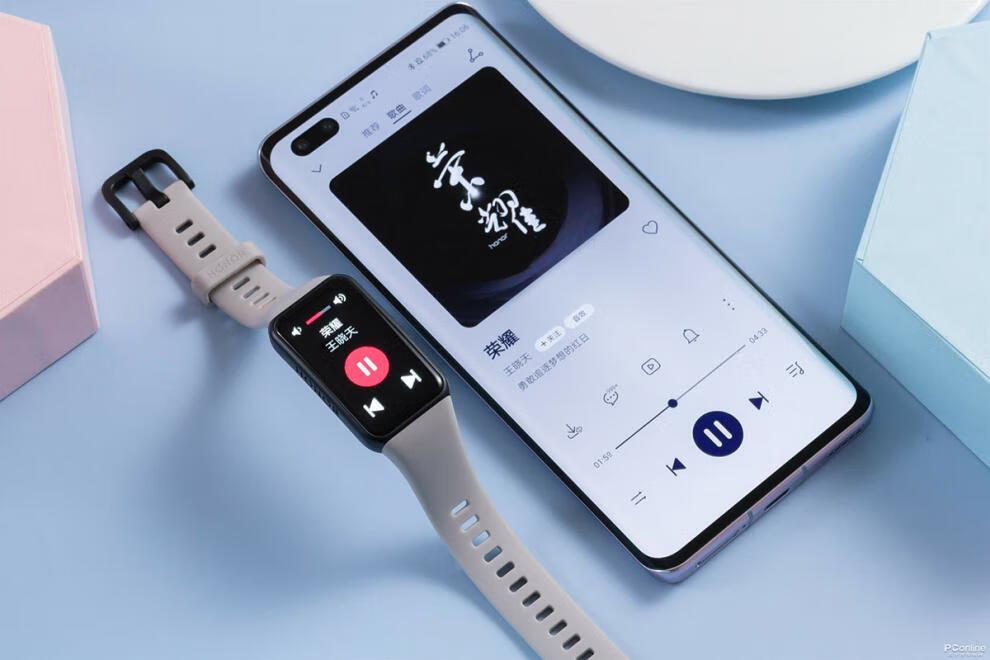 华为(huawei) 荣耀honor手环6nfc血氧心率监测智能运动支付腕表防水