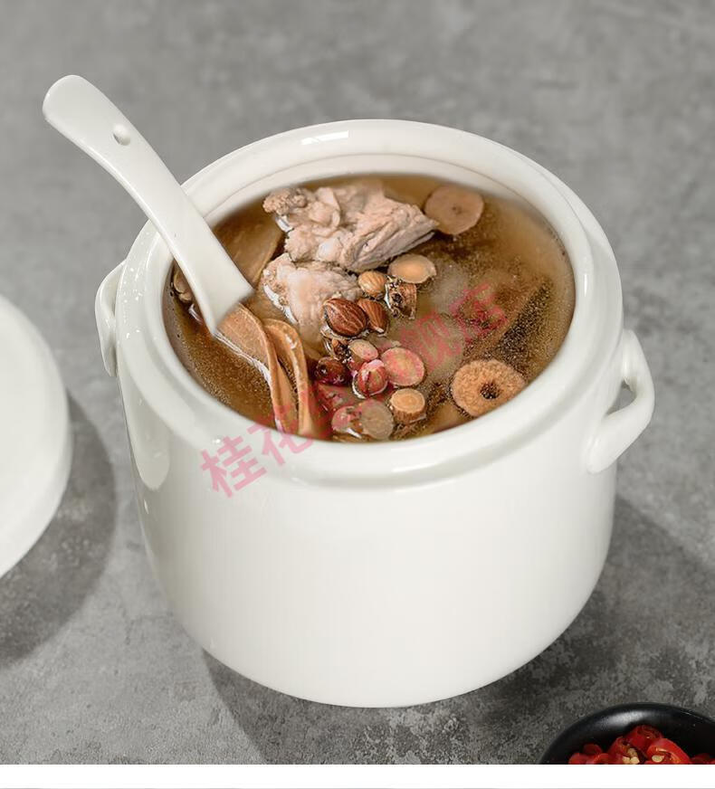 陶瓷隔水炖盅带盖双盖双耳炖燕窝盅蒸蛋盅炖罐家用炖盅碗小汤盅鱼翅盅