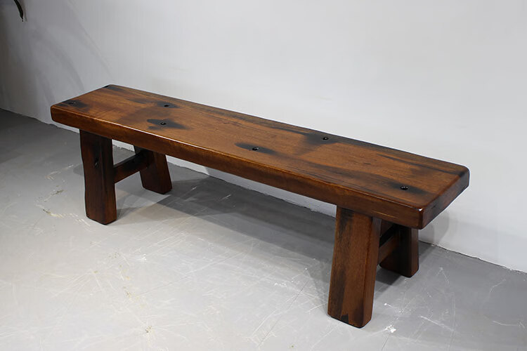 长条凳 玄关凳 老船木长条凳板凳实木老式长条椅仿古原木餐桌小长登子