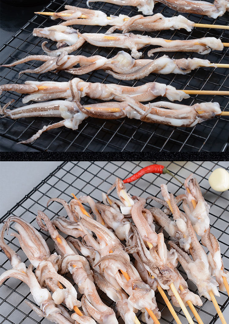 鱿鱼须串章鱼串八爪鱼串铁板鱿鱼烧章鱼足烤海鲜食材批发宏嘉睿40串
