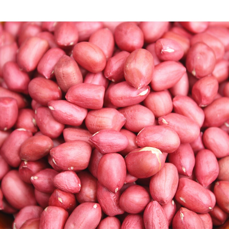 红皮花生米5斤 新货小粒生花生仁农家四粒红花生红衣花生米仁 2斤红皮