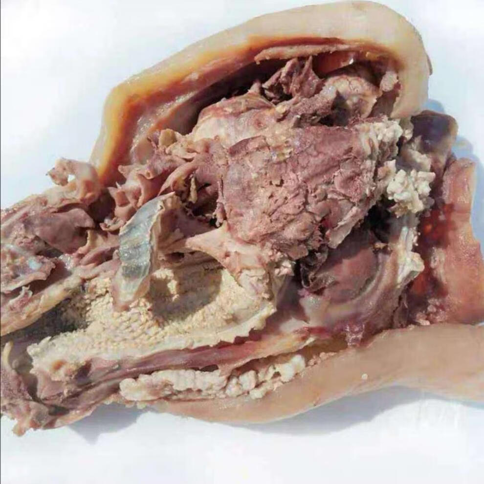 牛头肉新鲜冷冻半熟牛脸肉真空装熟牛肉原味牛杂黄牛脸牛头肉3斤装