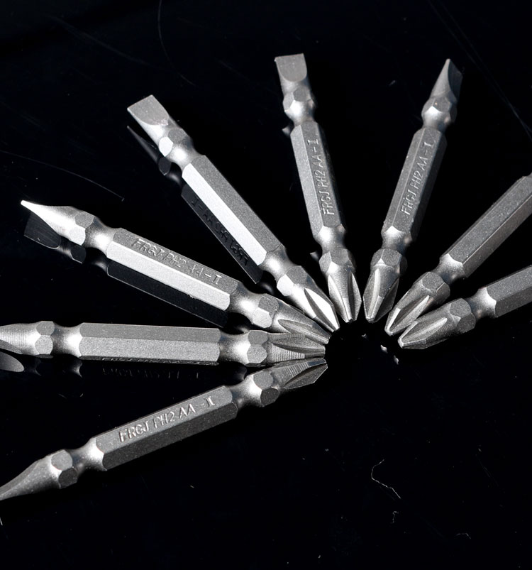 织语进口防滑批头十字高硬度强磁ph2防滑电转钻超硬双头小头一字批头