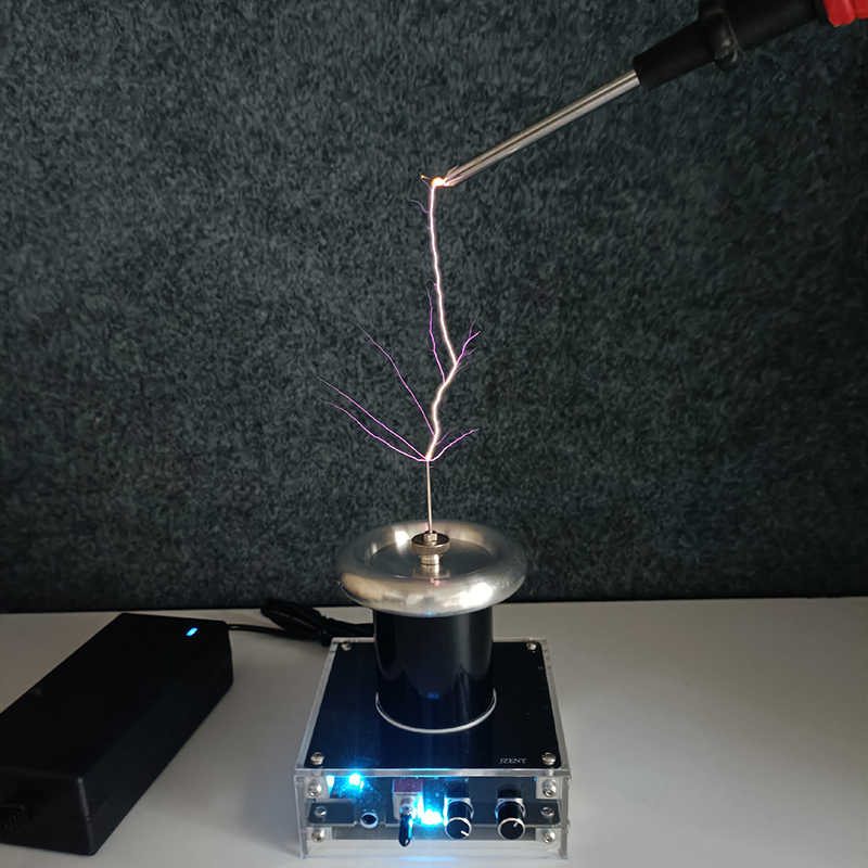 音乐特斯拉线圈磁暴线圈10厘米长特斯拉线圈人造闪电手摸线圈炫酷实验