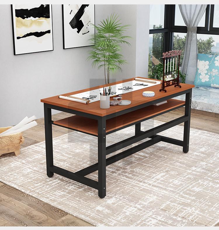 书法桌毛笔字简易桌子家用国画桌练字写字台现代简约双层 80长*60宽*