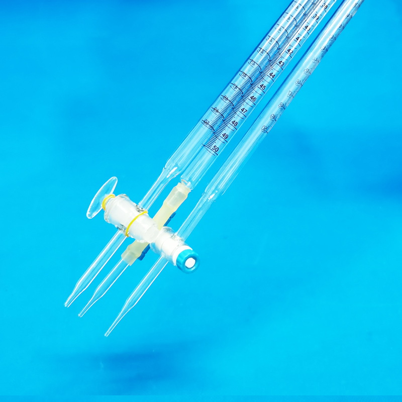 博美北玻碱式酸式滴定管10ml 25ml 50ml 透明棕色 聚四氟乙烯四氟