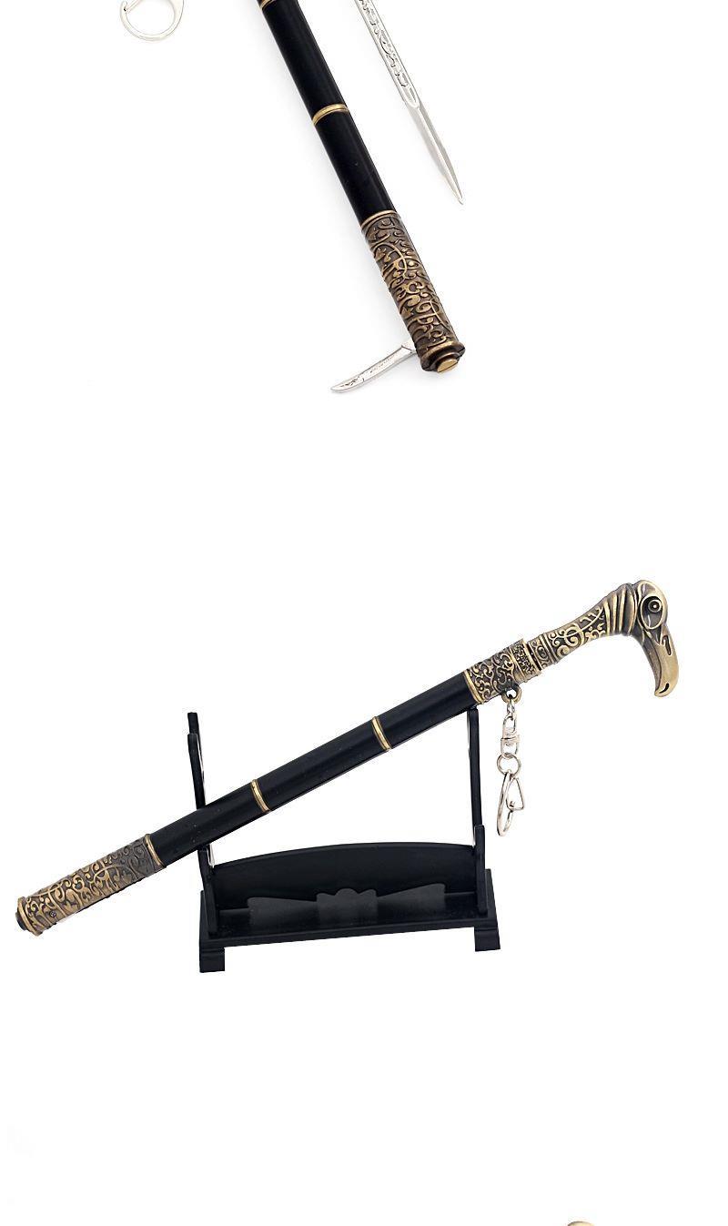 刺客信条手办刺客信条枭雄辛迪加拐杖剑手杖剑游戏模型周边钥匙扣男生