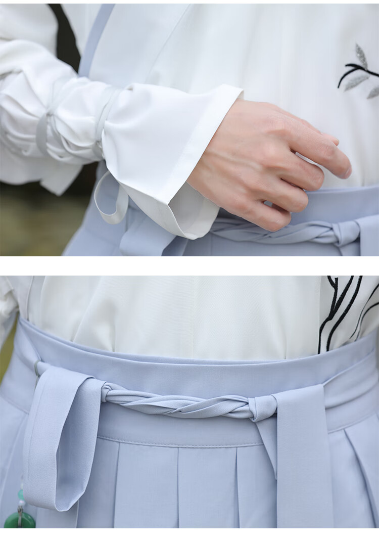 型汉服男仙气中国风大码古装帅气复古书生学生春夏季班服d款套装护腕s