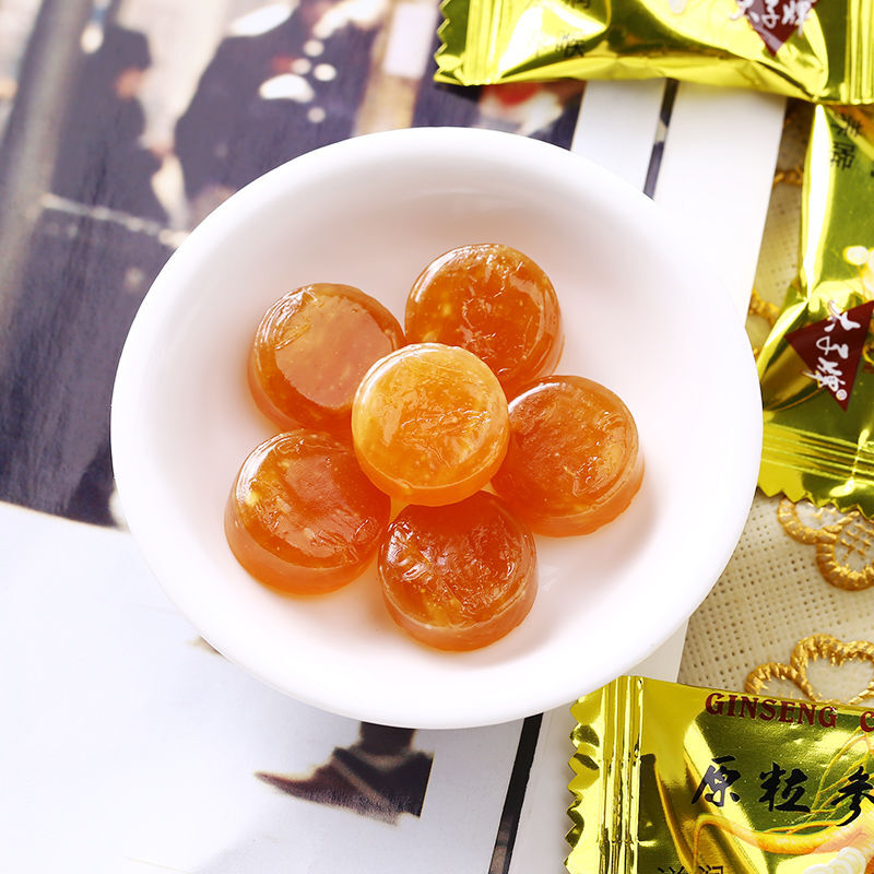 人参糖花旗参糖进口美国太子牌原粒糖果硬糖正宗西洋洋参糖 原味128克