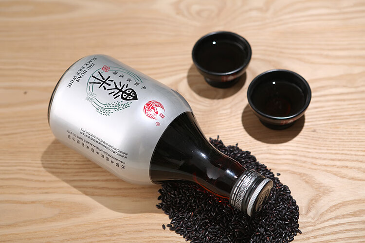 朱鹮 黑米酒 洋县 黑米酒 11度黄酒630ml*6瓶整箱 陕西汉中 特产