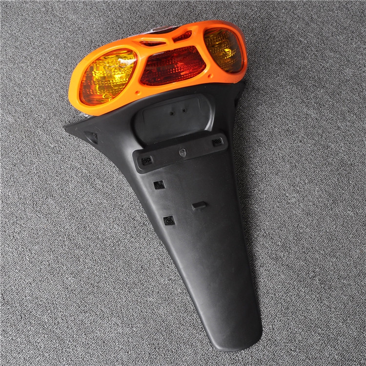 润华年适用于摩托车电动车电摩改装配件巧格花嫁福喜后灯总成尾灯罩后