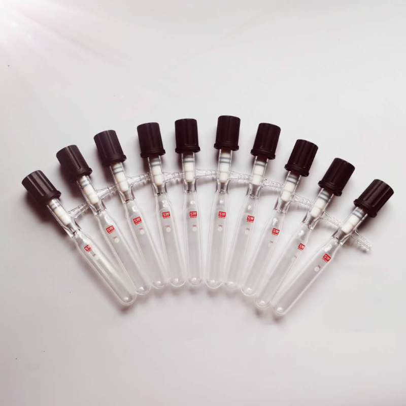 天公定制sw管状溶剂储存瓶具四氟全包高真空阀封管schlenk管反应管