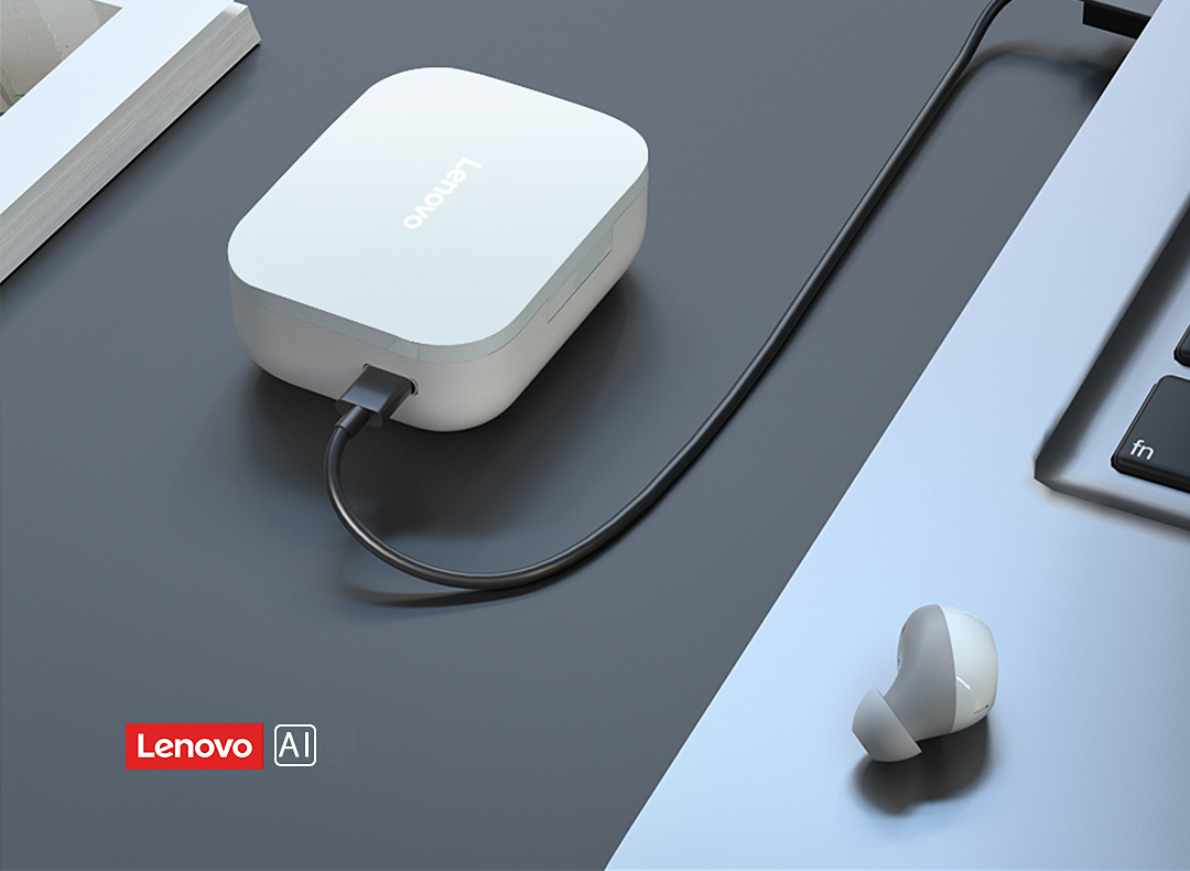 联想h15无线蓝牙耳机双耳入耳式隐形降噪运动跑步长待机续航大电量