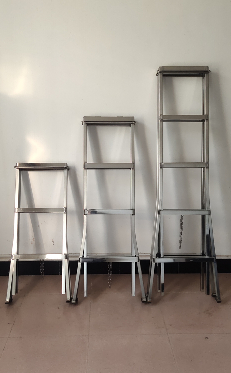 60家用梯不锈钢伸缩人字梯折叠家用梯子工程梯室内楼梯多功能梯三步