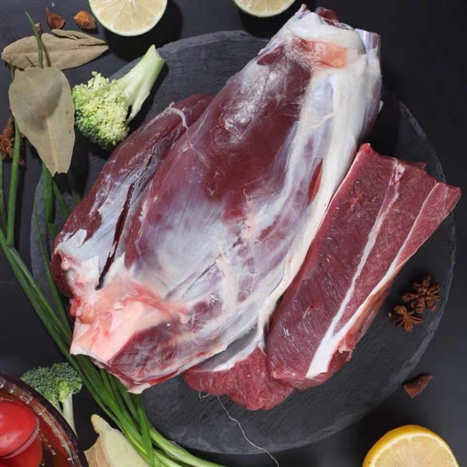 牛腱子肉新鲜冷冻小牛腱子原切牛腿肉国产牛肉 4斤划算【图片 价格 品
