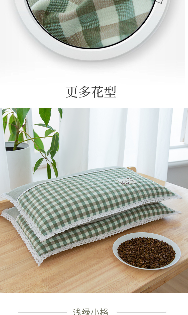 荞麦糖果枕婴儿枕头芯全荞麦枕小枕芯儿童6岁7到10以上宝宝皮大人一对