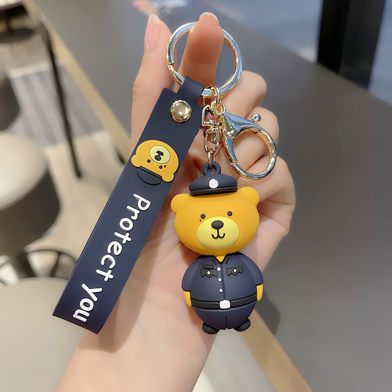 你是我的城池营垒小熊同款邢克垒白敬亭小熊公仔情侣包挂件钥匙扣礼品