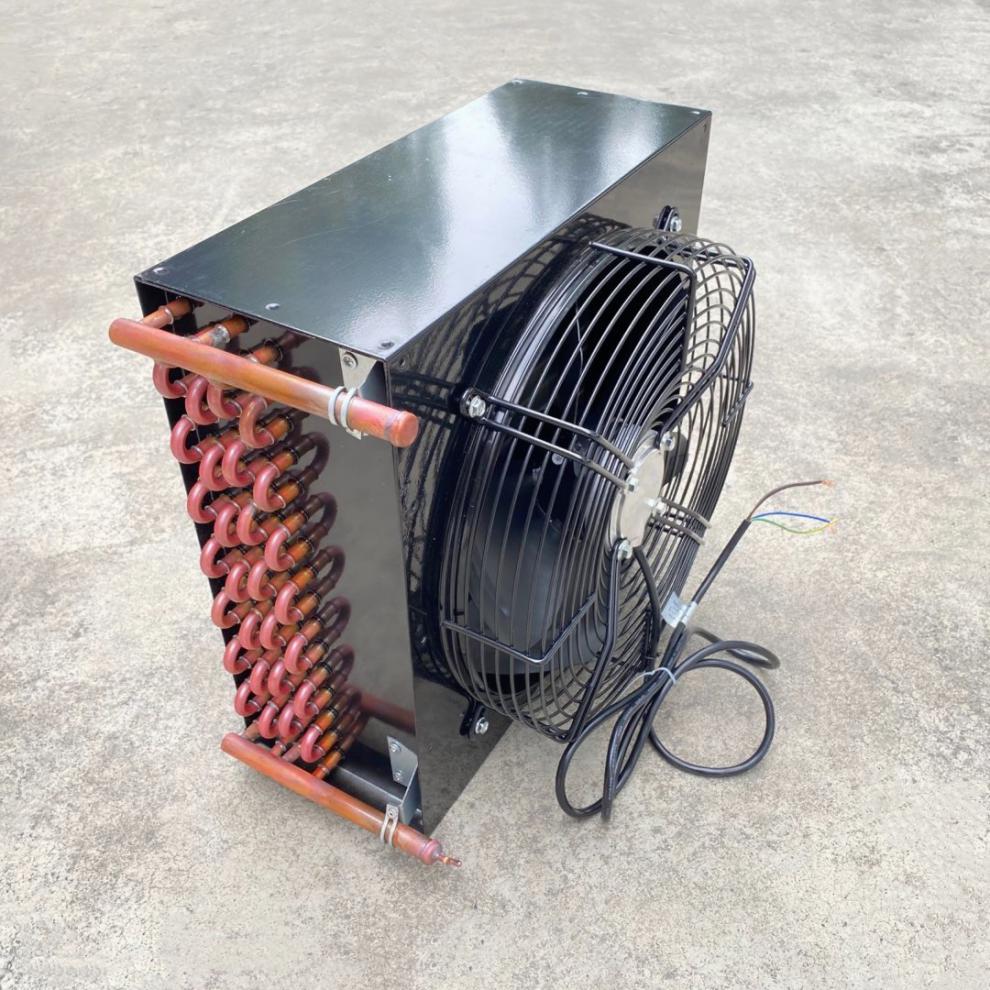 风冷水冷冷凝器冷柜实验箱冷库制冷机组铜管铝翅片冷凝器散热器定制22
