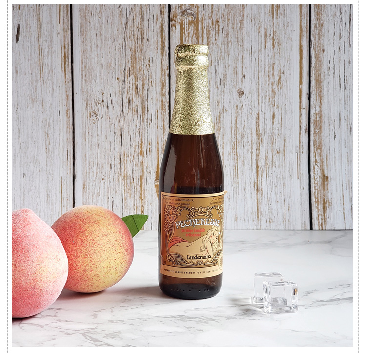 林德曼桃子lindemans比利时进口精酿果味啤酒女士酒 法柔