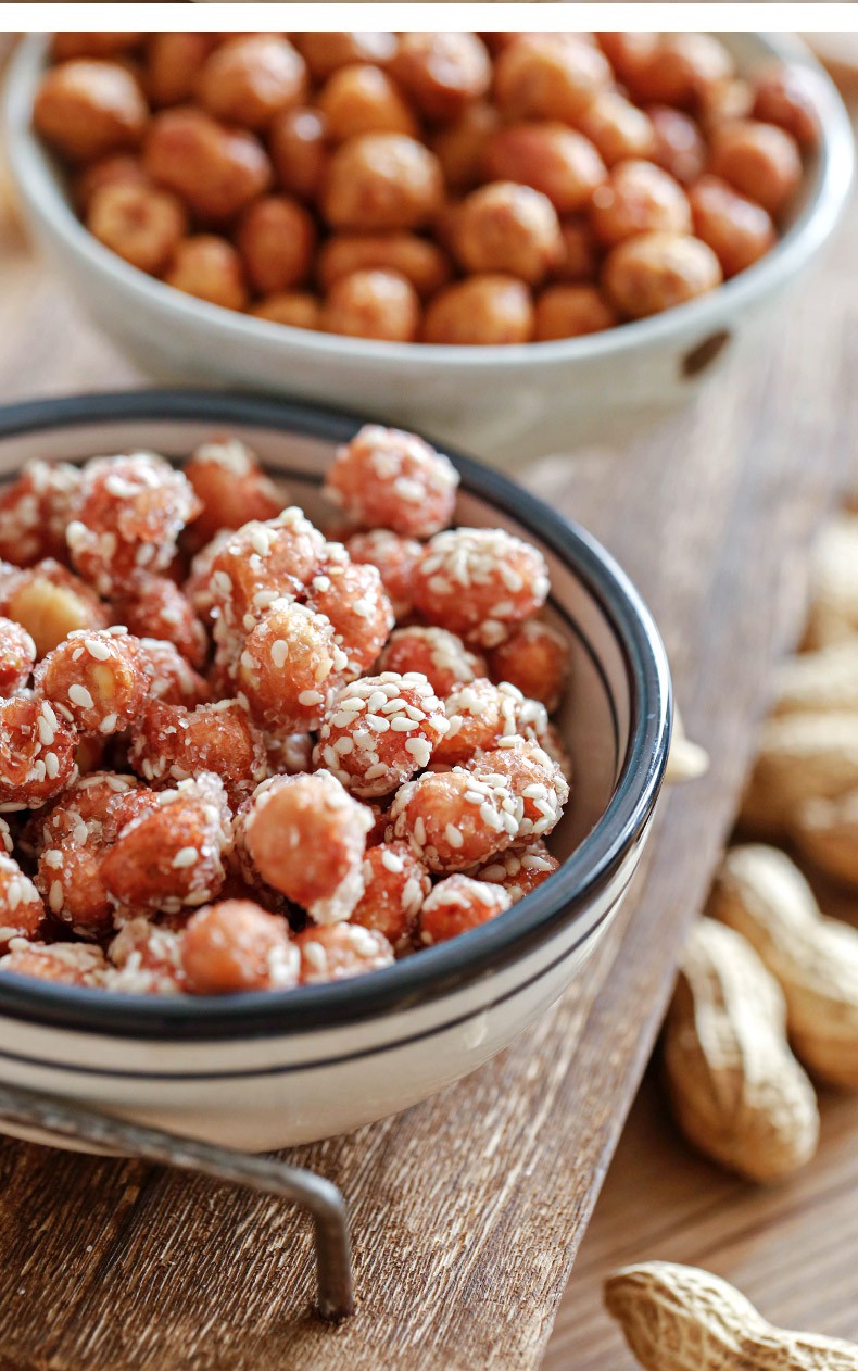 琥珀花生米蜂蜜味蛋清花生下酒菜休闲零食小吃琥珀花生米120g