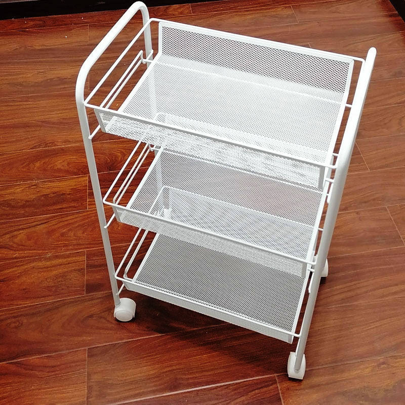 双雅 移动置物架落地多层厨房收纳架架子卫生间卧室收纳储物架搁物架